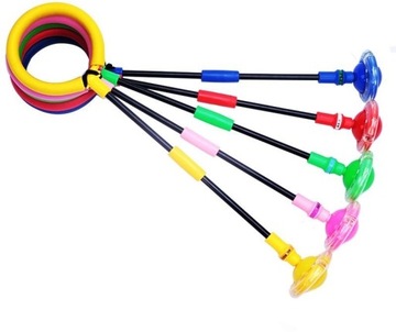 Hula hop skakanka na nogę składana świecąca led