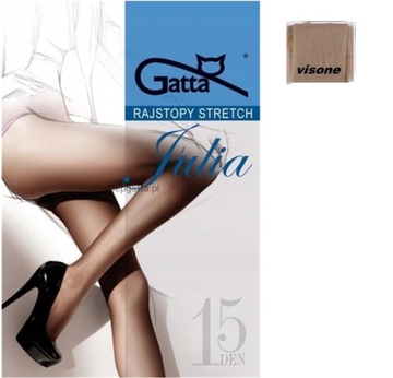 Rajstopy Gatta Stretch Julia 15den 3 Visone