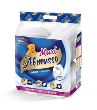 Papier toaletowy Almusso 4 szt. 3warstwowy