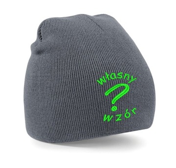 Czapka zimowa z haftem własnego wzoru logo