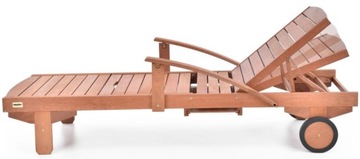 ДЕРЕВЯННЫЙ САДОВЫЙ СТУЛ ERA, РЕГУЛИРУЕМЫЙ, КОЛЕСА, МЕРАНТИ ДЕРЕВО