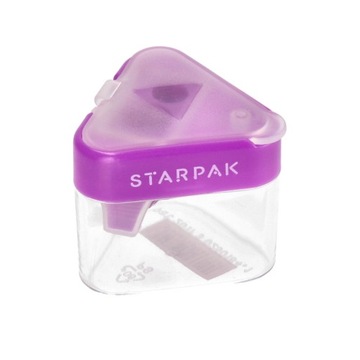 ДВОЙНАЯ ТОЧИЛКА STARPAK С ФИОЛЕТОВЫМ КОНТЕЙНЕРОМ