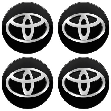Dekielki zaślepki kapsle dekielek TOYOTA 57 mm Srebrny połysk