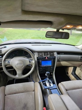 Audi A8 D2 Sedan 4.2 40V quattro 310KM 2000 Bordowe AUDI 4.2 quattro alcantara jasne wnętrze, zdjęcie 7