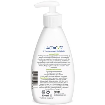 LACTACYD FRESH Гель для интимной гигиены, 200 мл, помпа x2