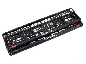 RAMKI TABLICY REJESTRACYJNEJ KOLEKCJA TOYOTA ŻEL