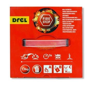 ДРЭЛ ШАРИКОВЫЙ ПОРОШКОВЫЙ ОГНЕТУШИТЕЛЬ ДОМАШНИЙ АВТОМАТИЧЕСКИЙ 1,3 кг
