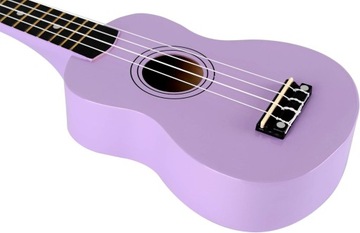СОпрано УКУЛЕЛЕ, ФИОЛЕТОВЫЙ + БЕСПЛАТНЫЙ НАБОР АКСЕССУАРОВ, КРЫШКА-КРЫШКА