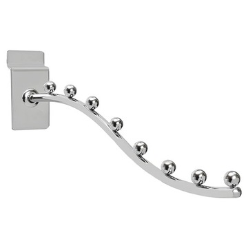 WIESZAK ŁUKOWY 8 KULEK 35cm NA PANEL SLATWALL b1