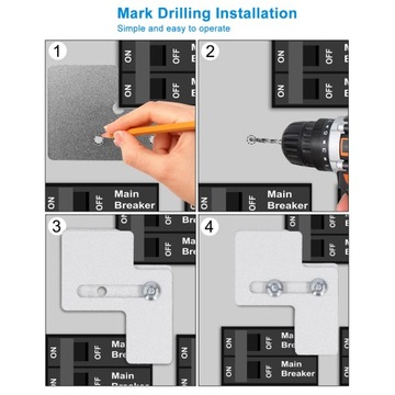 Комплект блокировки генератора. Зазор 1 1/4 дюйма между панелью точки доступа.