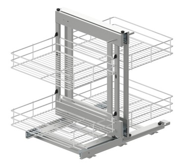 Kosz narożny cargo Corner Comfort Maxima Classic 800 lewy chrom REJS