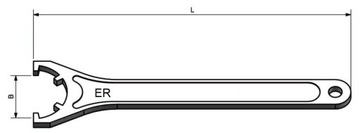 КЛЮЧ ER16 ДЛЯ ДЕРЖАТЕЛЕЙ ЗАЖИМОВ