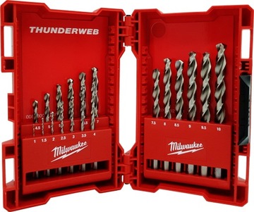 WIERTŁA DO METALU 1-10 MM HSS-G THUNDERWEB (19 SZT.) - MILWAUKEE 4932352374