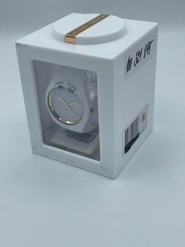 Zegarek damski biały złoty Ice Watch pasek gumowy prezent komunia
