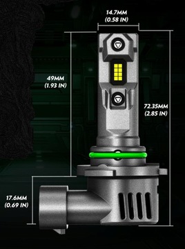 HB3 LED CANBUS FATEEYE ЛАМПЫ 1–1 МОЩНЫЙ БЕЛЫЙ СВЕТ МОДЕРНИЗАЦИЯ 6500K