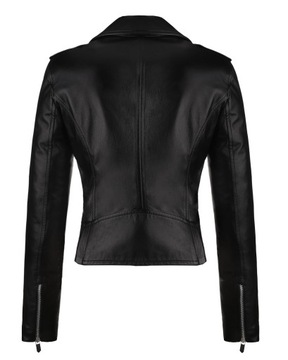 CZARNA SKÓRZANA RAMONESKA DAMSKA MIA S/36