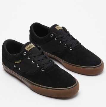 ETNIES CZARNE TRAMPKI CASUAL ZE SKÓRĄ 39 1S7D