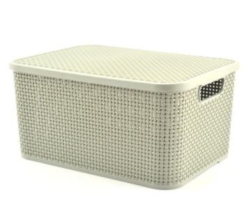 KOSZ POJEMNIK DO PRZECHOWYWANIA RATTAN 19L POKRYWA