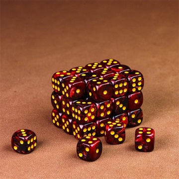 KOSTKA 1,6 CM RPG KLĄTWA RUBINÓW KOŚĆ SZEŚCIOŚCIENNA K6