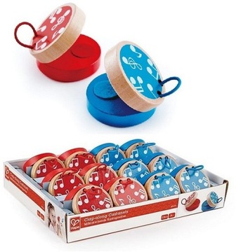 HAPE DREWNIANY KASTANIET - kolor czerwony