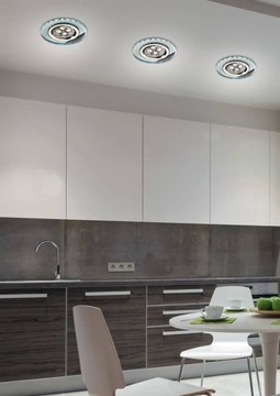 ЗАМОК КРУГЛЫЙ ВСТРАИВАЕМЫЙ GU10 + LED