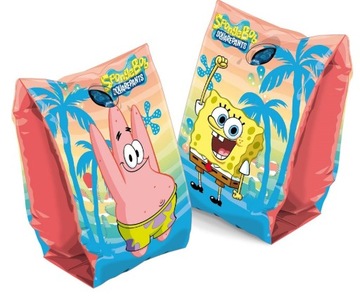 SPONGEBOB RĘKAWKI PLAŻOWE MOTYLKI DMUCHANE BASEN