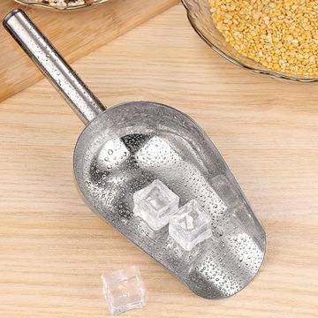 ŁOPATKA STALOWA SZUFELKA KUCHENNA DO PRODUKTÓW SYPKICH METALOWA DUŻA MIARKA