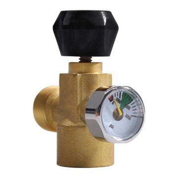 Переходник для наполнения баллонов с переключателем 4 на W21. черный Давление