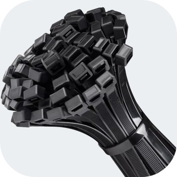 КАБЕЛЬНЫЕ Стяжки ЧЕРНЫЕ ЗАЖИМЫ 3,6Х200 мм 100 шт.