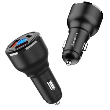 Feegar Автомобильное зарядное устройство 3xUSB 9A QC3.0 66W PD