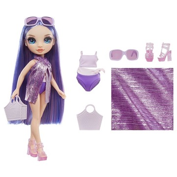 КОМПЛЕКТ КУПАЛЬНИКА RAINBOW HIGH SWIM & STYLE SUMMER DOLL VIOLET WILLOW КУПАЛЬНИК