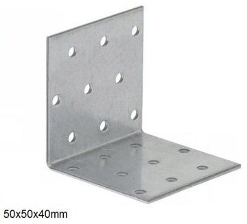 Kątownik, łącznik ciesielski 50x50x40 gr. 2mm