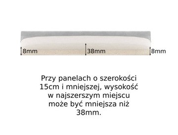 lamele tapicerowane 175x90 Wezgłowie zagłówek pane