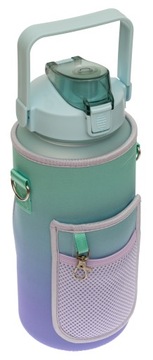 GYM БУТЫЛКА + БОЛЬШАЯ БУТЫЛКА ДЛЯ ВОДЫ CASEUI С НОСИКОМ И РЕМЕШКОМ, 2 Л