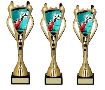 PIŁKA NOŻNA KOMPLET PUCHAR TROFEUM RODZIN + GRAWER