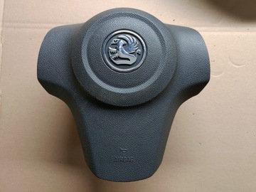 КОЖАНЫЙ РУЛЬ + ПОДУШКА OPEL CORSA D