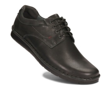 Мужские кожаные туфли зашитые 013/черный 45