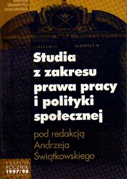 STUDIA Z ZAKRESU PRAWA PRACY ,,, 97/98 ------ SPIS