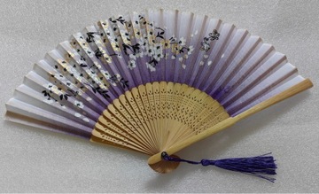 Элегантный деревянный бамбуковый веер с кисточкой LUX