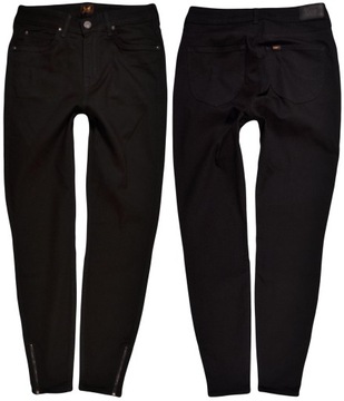 LEE spodnie BLACK skinny SCARLETT HIGH ZIP W40 L33
