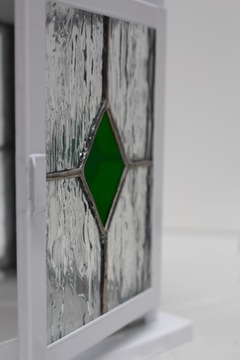 Витражный фонарь Фонарь зеленый акцент Garden Home