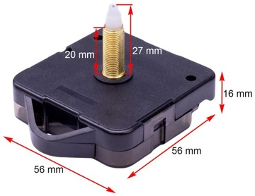 КВАРЦЕВЫЙ МЕХАНИЗМ ДЛЯ ВЕШАЛКИ ДЛЯ ЧАСОВ 20мм M2180SWK