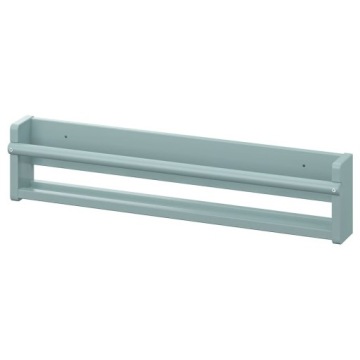 IKEA FLISAT Шафка настінна, сіро-бірюзовий, 70x9x16 см