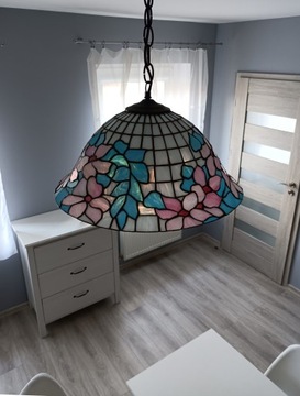 Lampa wisząca Tiffany Flower Basket 40 cm