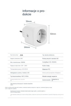 ПРОГРАММАТОР ТАЙМЕРА SMART SOCKET SMART WIFI TUYA ТАЙМЕР ВАТТМЕТР