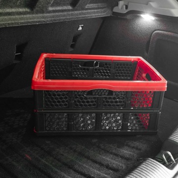 Коробка складывается в багажном корзине, складной контейнер 32 л.