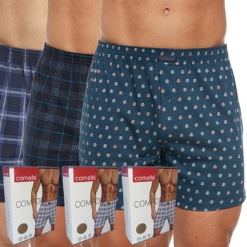 CORNETTE bokserki COMFORT luźne szorty 3 pak 3 szt
