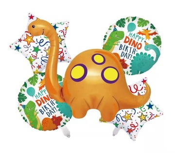 Balony Zestaw Balonów Dinozaury DINO 5szt