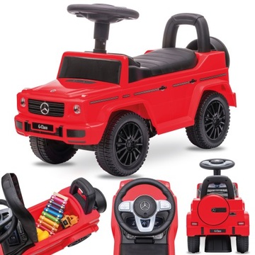 Jeździk pchacz chodzik dla dzieci Mercedes Benz G 350d czerwony