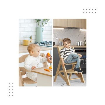 Стульчик для кормления 4в1 TULANO Morsel 40 Natural на срок до 12 лет